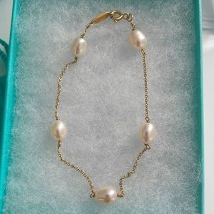 Tiffany & Co Elsa Peretti Pearls By The Yard Gold Bracelet